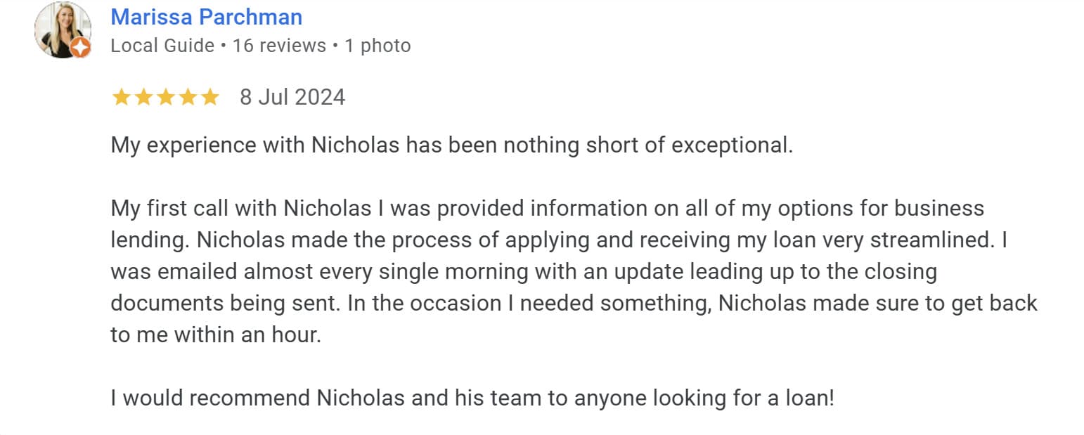 Five star review from Marrisa P. - Nothing short of exceptional