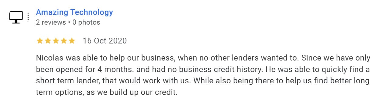 Five star customer review