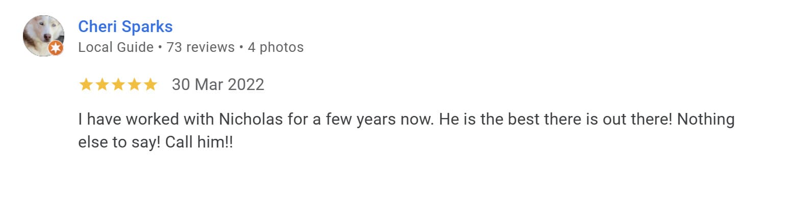 Five star review from Chery S. - Worked with them for years, they are the best there is